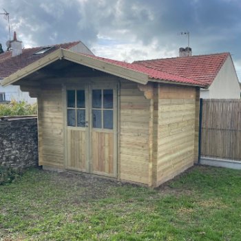 Abri de jardin en bois 2 pentes